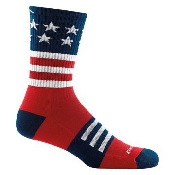Darn Tough Men's Captain Stripe Micro Crew Lightweight Hiking Sock